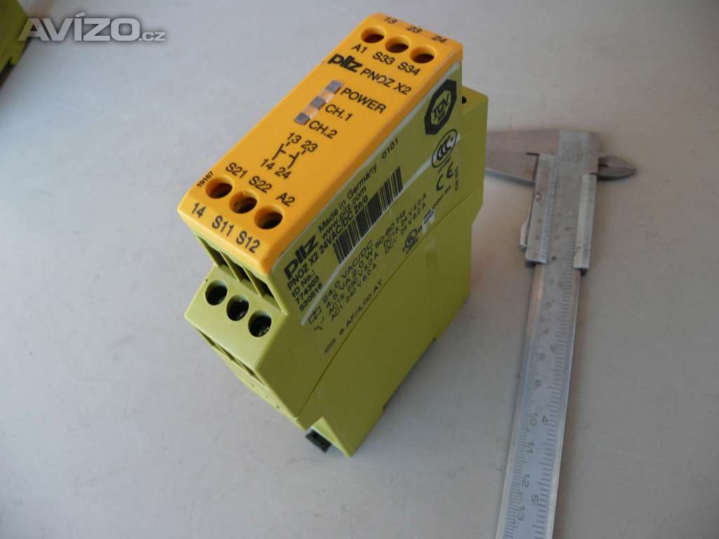 Nové bezpečnostní relé typ PNOZ X2, 24V AC/DC 2n/0, cívka 24V, 